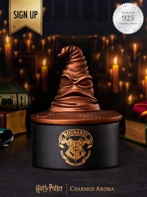 Harry Potter™ Sorting Hat Candle - 925 Sterling Silver Hogwarts Ring Collection (Coming Soon!) Fashion