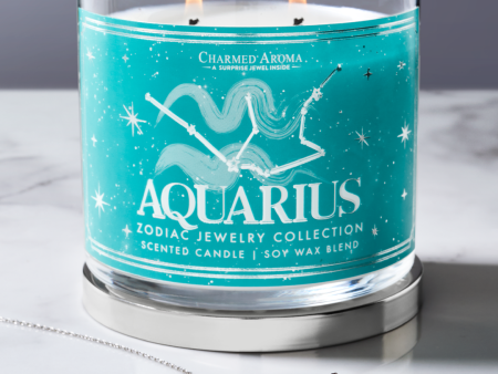 Aquarius Zodiac Candle - Aquarius Jewelry Collection Fashion