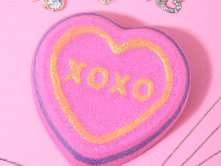 XOXO Conversation Heart Bath Bomb - XO Necklace Collection on Sale