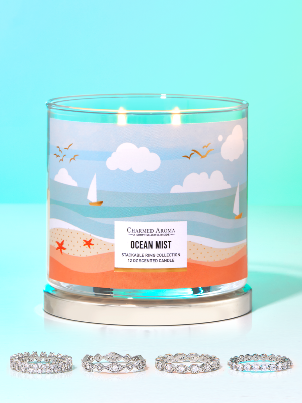 Ocean Mist Candle - Stackable Ring Collection Online now