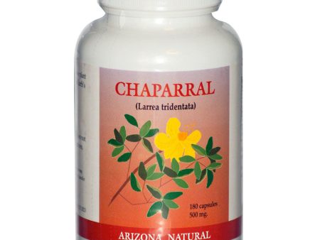 ARIZONA NATURAL - Chaparral (Larrea Tridentata) 500 mg - 180 Capsules Online Hot Sale